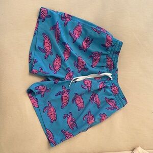 Chubbies Blue and Pink Turtle Swim Trunks